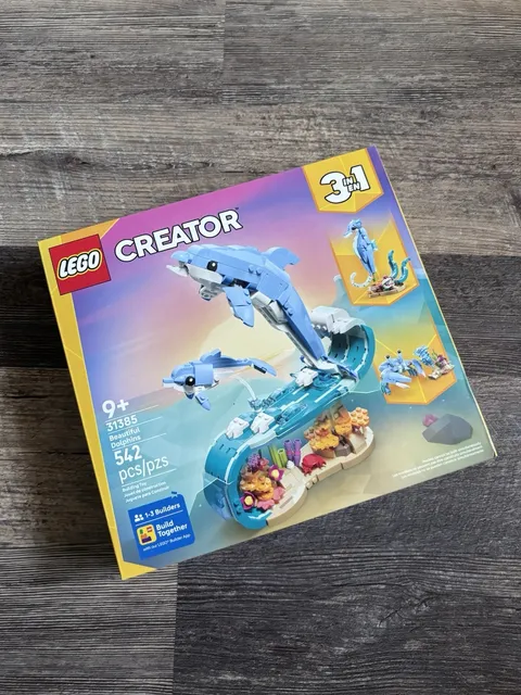 LEGO 31385 NEW - Beautiful Dolphin Creator Animals Sea Horse Crab Ocean Reef NEW
