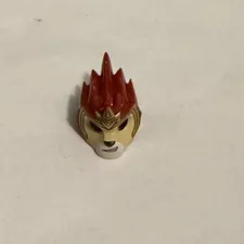 Lego Minifigure, Headgear Mask Lion with Tan Face and Gold Crown Pattern 11129