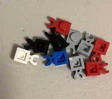 LEGO 1x1 Plate W. Holder x10 Part #44860 Used