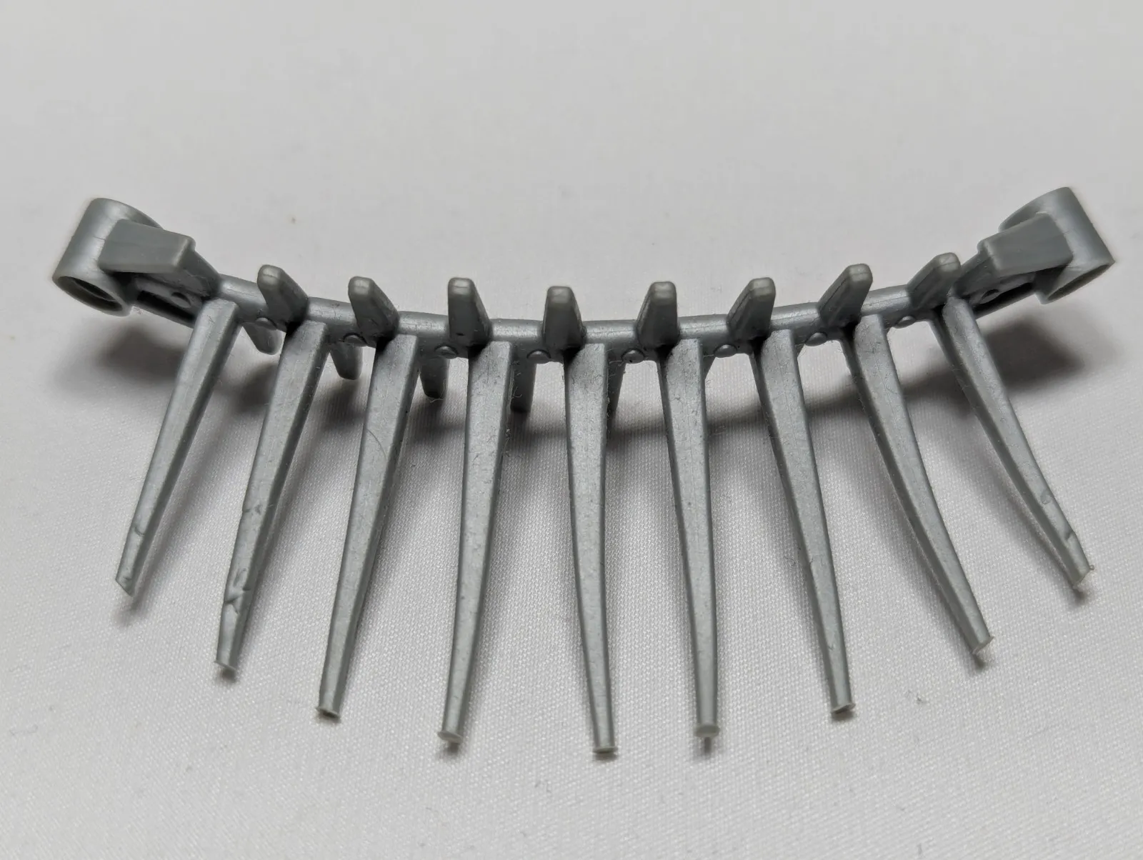 LEGO Bionicle 57562 59616 Barraki Spine Flexible Rubber light Gray Replacement