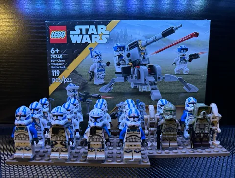 LEGO Star Wars minifigures 501st Clone Troopers lot + Sealed Lego Battle pack