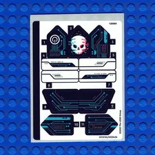 New LEGO Dreamzzz Mateo vs. Cyber Brain Mech 71495 Sticker Sheet Qty 1