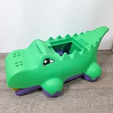 Lego Duplo Block-O-Dile Vacuum Sweeper Storage Crocodile Alligator 2004
