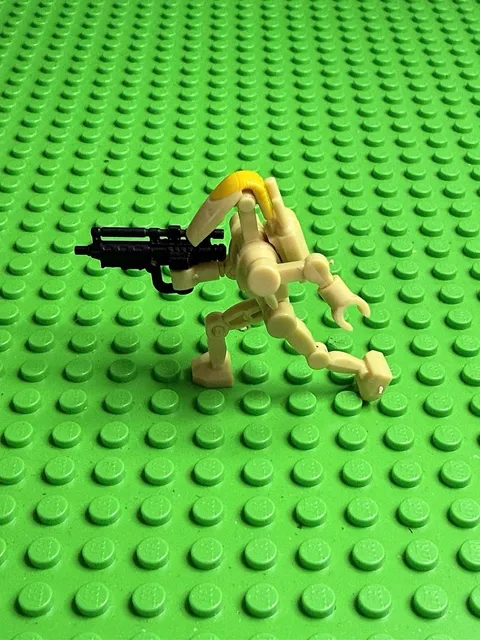 Custom LEGO Star Wars articulated joint Battle Droid commander Minifigure