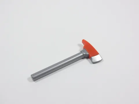 LEGO Flat Silver w/ Red Axe Tool Weapon Minifig S3