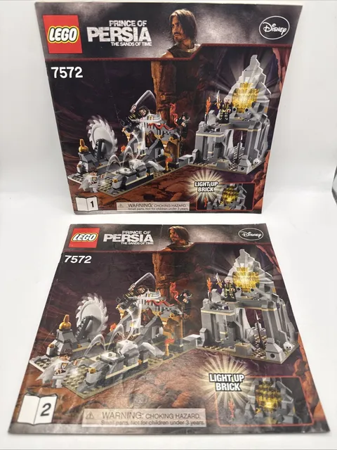 7572 The Sands Of Time prince of persia Lego Instruction Manual 1&2 Only
