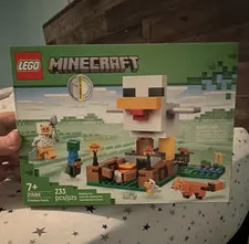 LEGO Minecraft Chicken Farm Set 21585 233 pcs Complete w/ Box 7+
