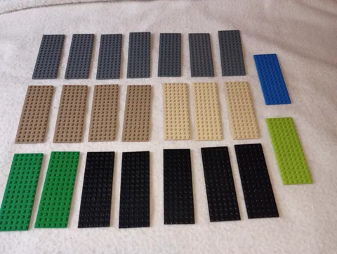 23 plates LEGO ® 6 x 16 plate 3027, u receive all 23 plates shown Free Shipping
