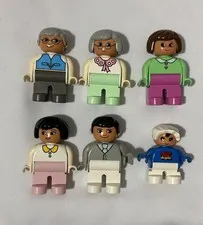 Vintage Lego DUPLO Family figures lot of 6 Toys