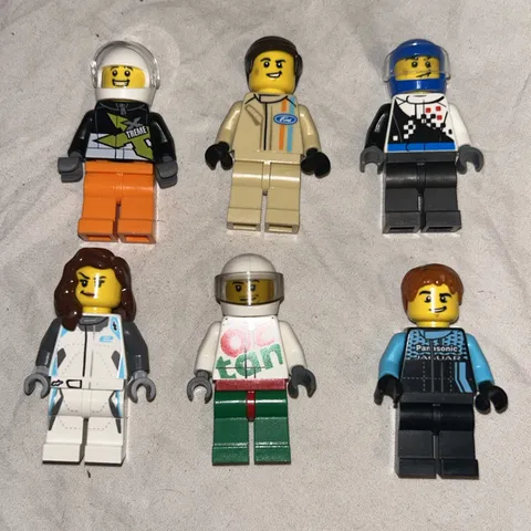Lego I-PACE Driver Speed Champions Minifigure Lot Jaguar Porsche