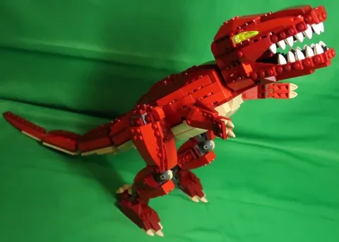 LEGO Creator 4507 Dinosaur Designer Tyrannosaurus Red Dinosaur With Missing Part
