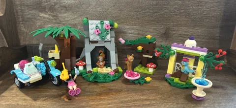 3 Lego Friends- 1st Aid Jungle Bike 41032 Macaw Fountain 41044 Fawn Forest 41023