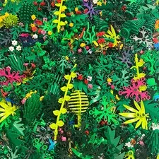 Preowned Bulk LEGO® Plants, Grass, Trees, Leaves - 1oz