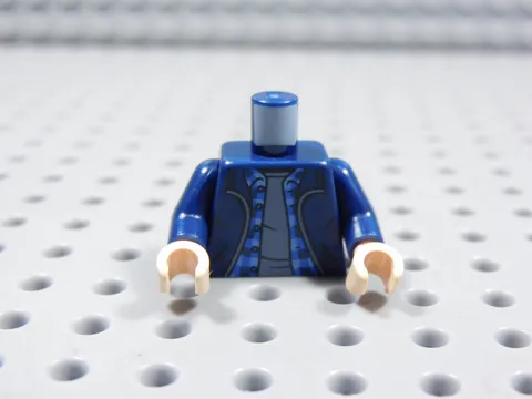LEGO Harry Potter Dark Blue Torso w/ Dark Gray Shirt Minifig BG