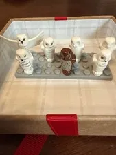 LEGO Owl Lot of 7 White & Brown Hedwig Bird Minifigure Animals Harry Potter City
