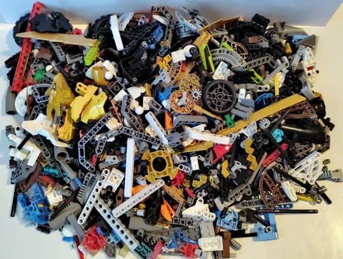 Lego Bionicle & Technic 3.45 Pounds Bulk Mixed Lot of Parts & Pieces