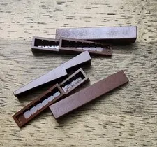 LEGO Reddish Brown Slope 10 6 x 1. QTY 5. Part No. 4569.
