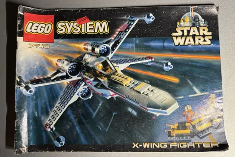 LEGO # 7140 Star Wars Story Book X-Wing Fighter INSTRUCTION MANUAL ONLY