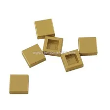 100x LEGO 1x1 Tile Metallic Gold