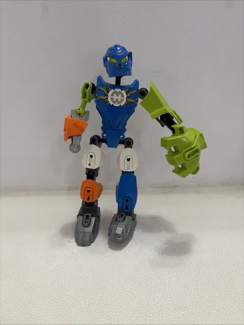 LEGO Hero Factory Bionicle Style Custom Figure Mixed Parts Blue Green Orange