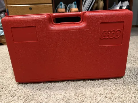 Vintage 1980’s Red LEGO Storage And Carrying Case 17 In X 10 in X 5 in Pre-Owned