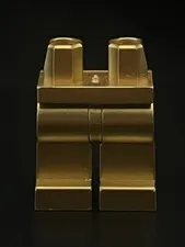Lego Unreleased Minifigure Legs Metallic Gold Prototype Monochrome Misprint