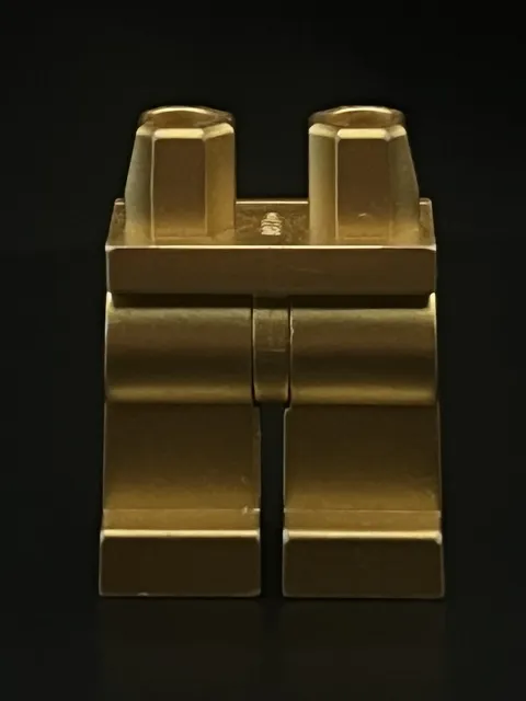 Lego Unreleased Minifigure Legs Metallic Gold Prototype Monochrome Misprint