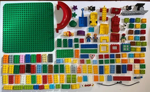 Huge 150 Pieces LEGO DUPLO Bulk Lot - Large Base, Figures, WInnie The Pooh