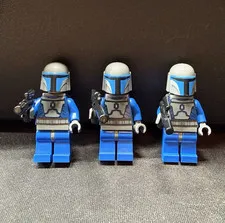 LEGO Star Wars sw0296 Mandalorian Death Watch Warrior Minifigures 3 PACK w/ GUNS