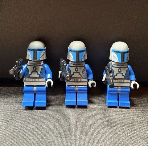 LEGO Star Wars sw0296 Mandalorian Death Watch Warrior Minifigures 3 PACK w/ GUNS