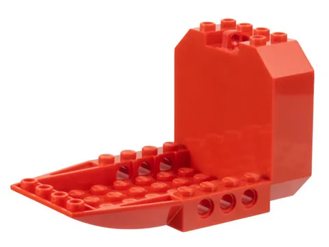LEGO Red Aircraft Fuselage Forward Bottom Angular 6 x 10 x 5 (Cockpit) inv.590