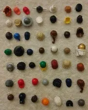 49 LEGO® Minifigure Headgear Hat Cap Wigs Helmets - Bulk Mix Lot  Used & New HG2