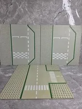 Vintage LEGO City Street Road Base Plates Gray 32x32 lot of 3
