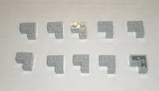 LEGO NEW 2x2 Light Bluish Grey Brick Corner (10x) 4211349 Brick 2357