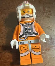 LEGO Star Wars Luke Skywalker Pilot Minifigure w/ Helmet 