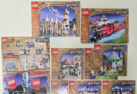 NO BRICKS- LEGO #4702, 4704 - 4707, 4707 - 4709 Harry Potter Manuals Lot-8