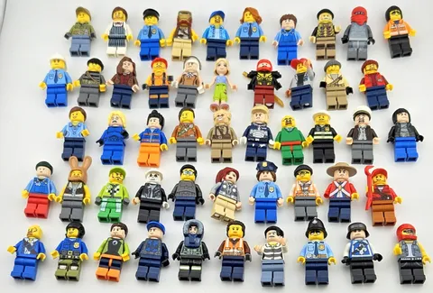 LEGO Minifigures Huge Lot of 50 Assorted - City Ninjago More!  Random Collection
