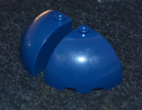 (2) 3x3x2 Dark Blue 1/4 Round Dome Bricks ~ New Lego Parts ~