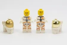 LEGO City Space Astronaut Minifigures White Orange 2 Figure Bundle cty1076 VGC