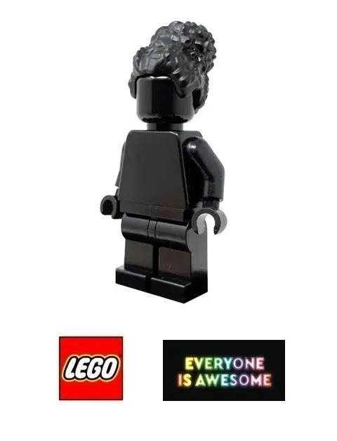 LEGO Everyone Is Awesome - Black Monochrome Minifigure - tls100 - NEW