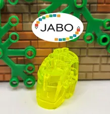 (S17 / 9 / 21) LEGO Bionicle 64262 Head Connector (Glatorian) Neon Green