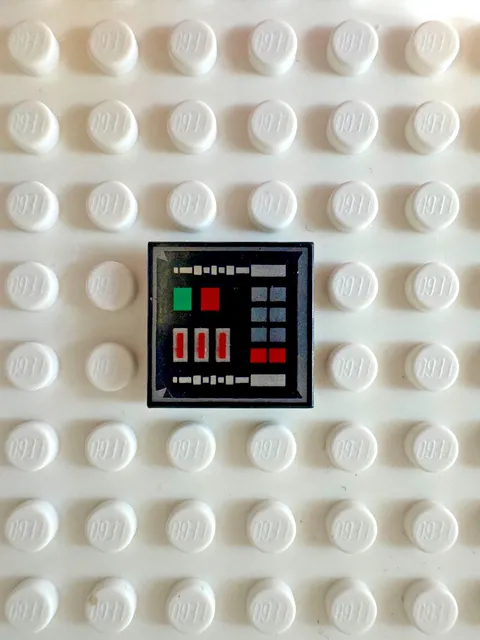 LEGO Tile 2 x 2 with SW Darth Vader Control Panel 3068pb2279