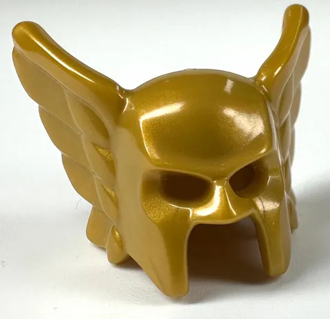 LEGO DC Hawkman Helmet Pearl Gold Minifigure Part New