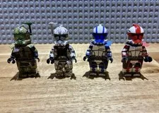 Lego Star Wars Clone Army Customs Arc Trooper Clone lot with accessories. 