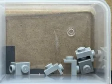 LEGO Parts - Light Bluish Gray Bracket 1 x 1 - 1 x 1 - No 36841 - QTY 5