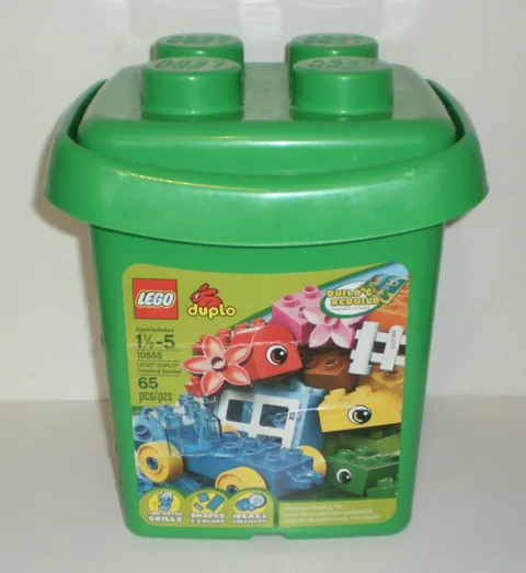 Lego DUPLO Set 10555 - Includes Container and 63/65 Pieces - Missing 2 Pieces