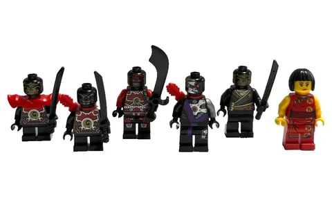 LEGO Ninjago Nya Minifigures with Swords and Weapons Set of 6