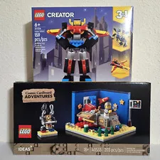 LEGO Promotional 40533 Cosmic Cardboard Adventures & Creator 31124 Super Robot