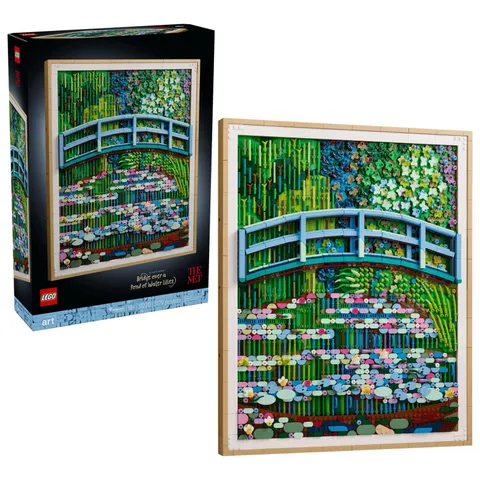LEGO Art Claude Monet Bridge over a Pond of Water Lilies 31220 Building Set