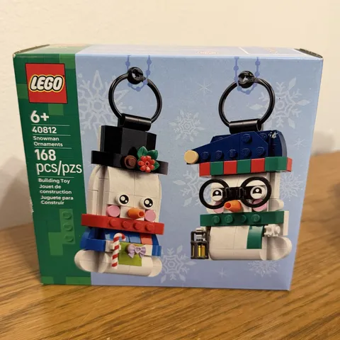 LEGO Seasonal Snowman Ornaments 40812 Christmas Holiday Set NEW Sealed 2025